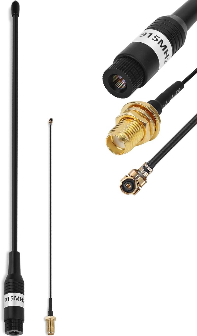MakerHawk Meshtastic LoRa Antenna 915MHz 10dBi Gain - Long Range Soft Whip with SMA Male Connector + 15cm Extension Cable for Meshtastic LoRa Maker ESP32 V3 Development Board (Enhanced Version, 39cm) - Image 1